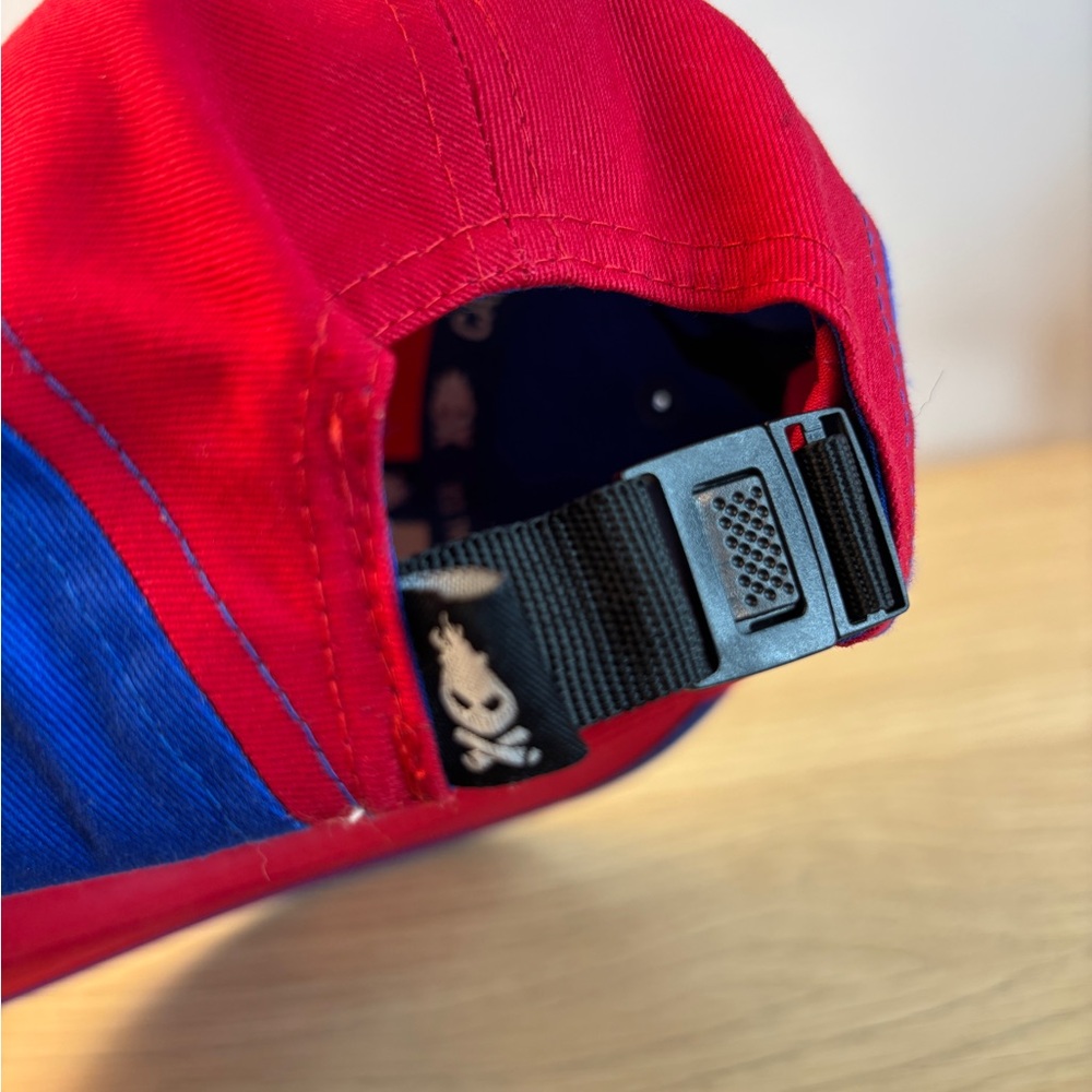 “CAMP Headwear Original” Two-Tone Red & Blue Five-Panel Cap NWOT! - Picture 4 of 6